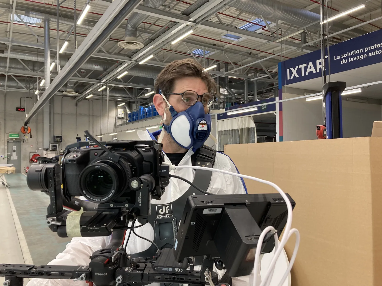 Caméra stabilisée, masque intégral : le steadicam en zone peinture